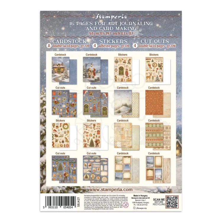 Junk Journal A4 Silent Night SBJK27 Stamperia