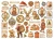 Ozdoby kształty tekturowe Die Cuts Silent Night 43 sztuki DFLDC140 Stamperia