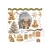 Rub-on transfer 15.5x15.15cm Silent Night 6 arkuszy DFLRBX20 Stamperia
