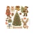 Rub-on transfer 15.5x15.15cm Silent Night 6 arkuszy DFLRBX20 Stamperia