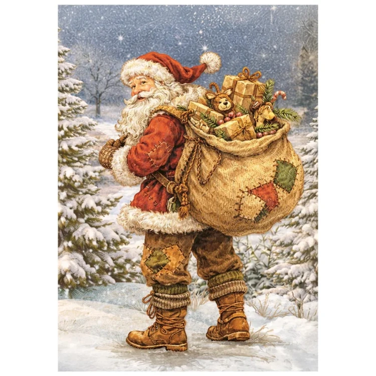 Papier ryżowy A6 Silent Night 8 arkuszy DFSA6X09 Stamperia