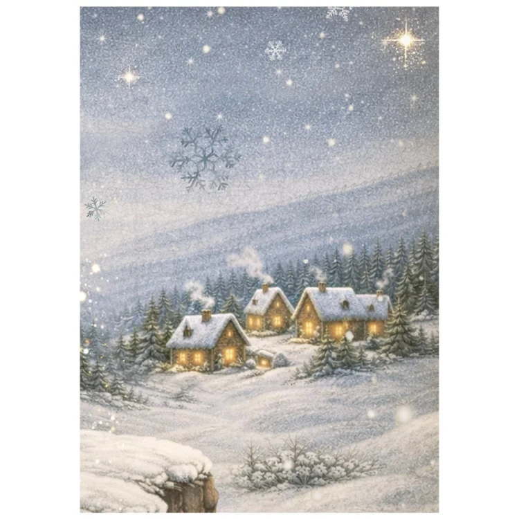 Papier ryżowy A6 Silent Night 8 arkuszy DFSA6X09 Stamperia