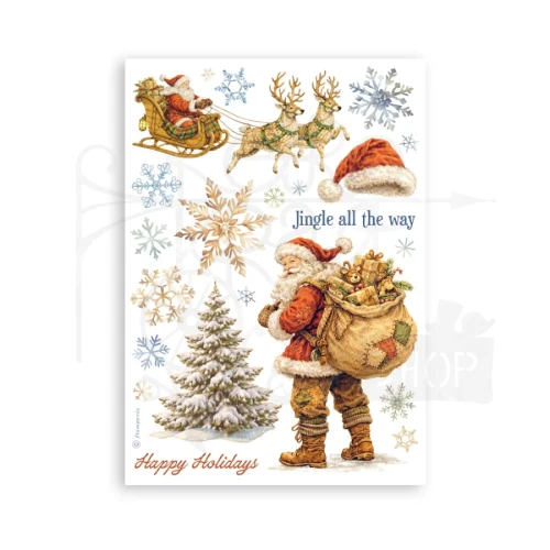 Papier washi A5 Silent Night SBW35 Stamperia