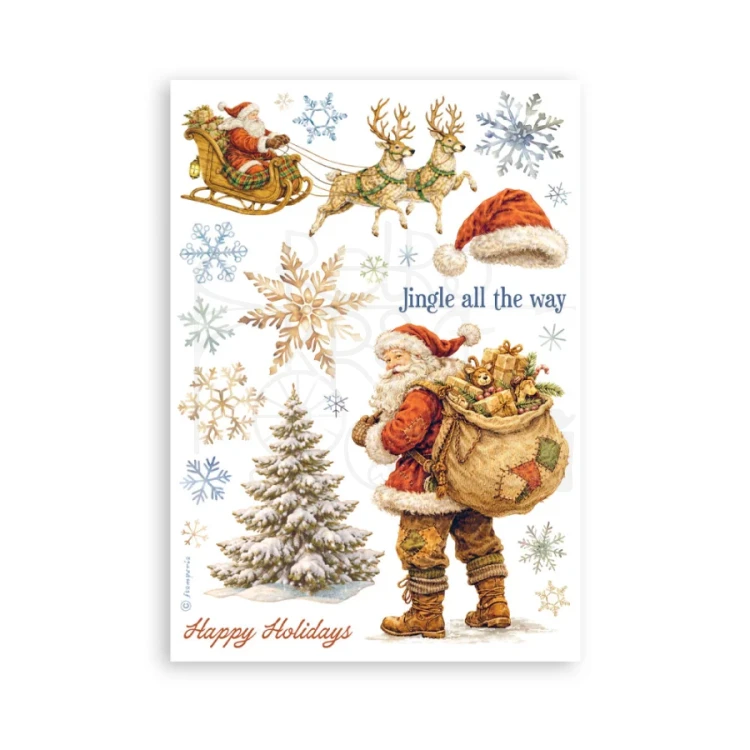 Papier washi A5 Silent Night SBW35 Stamperia