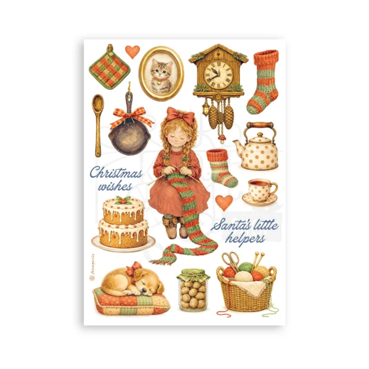 Papier washi A5 Silent Night SBW35 Stamperia