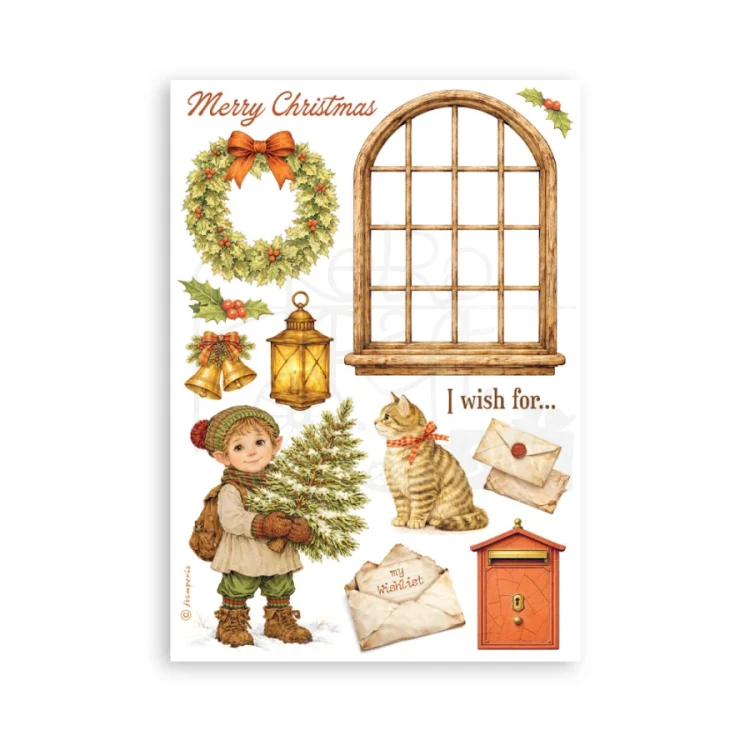 Papier washi A5 Silent Night SBW35 Stamperia