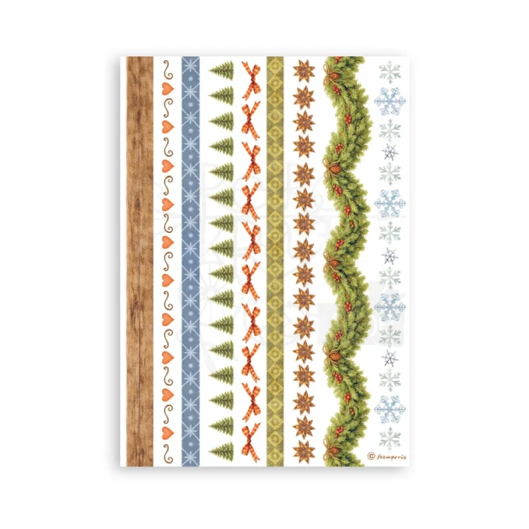 Papier washi A5 Silent Night SBW35 Stamperia