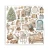 Zestaw papierów do scrapbookingu 20x20 White Christmas 10 arkuszy SBBS146 Stamperia