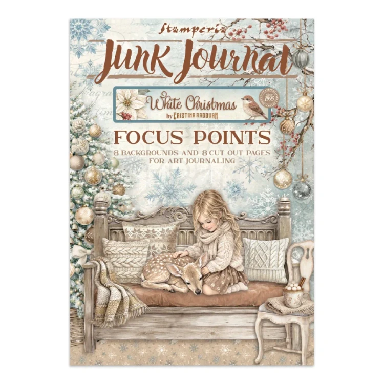 Junk Journal A5 White Christmas SBJKS07 Stamperia
