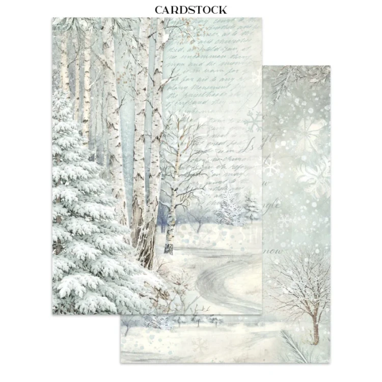 Junk Journal A5 White Christmas SBJKS07 Stamperia