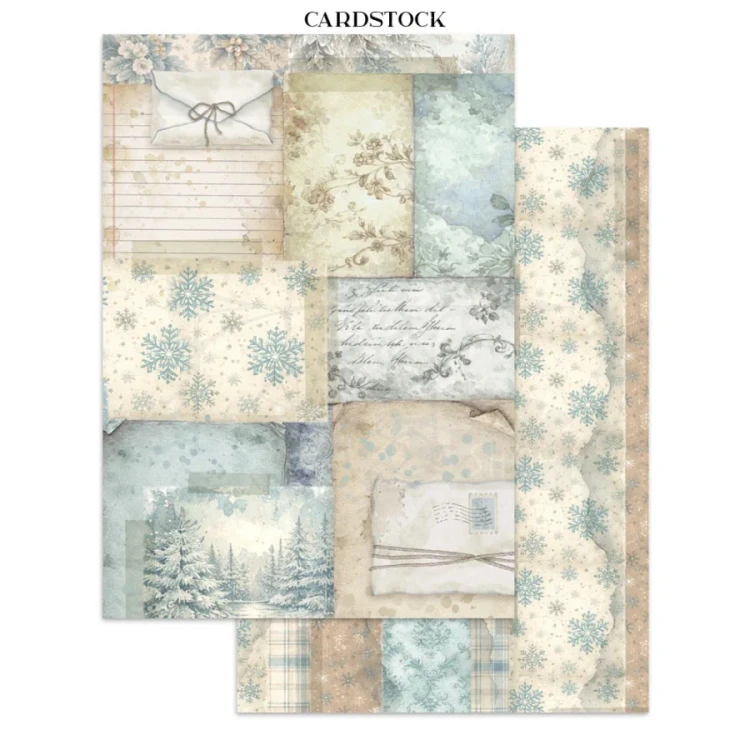 Junk Journal A5 White Christmas SBJKS07 Stamperia