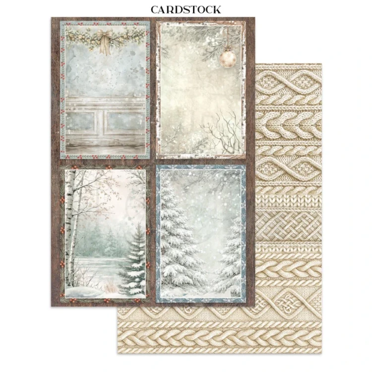 Junk Journal A5 White Christmas SBJKS07 Stamperia