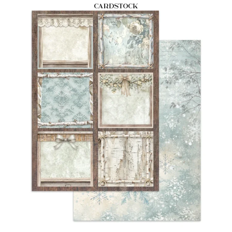 Junk Journal A5 White Christmas SBJKS07 Stamperia