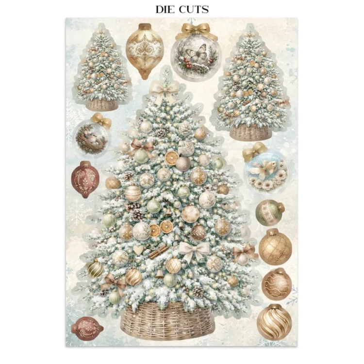 Junk Journal A5 White Christmas SBJKS07 Stamperia