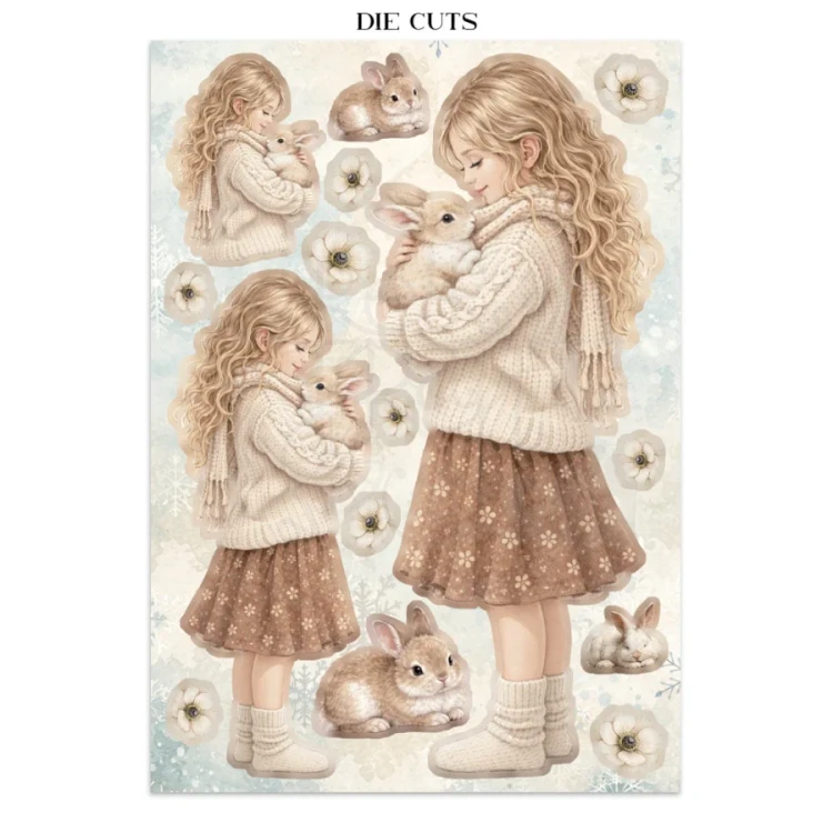 Junk Journal A5 White Christmas SBJKS07 Stamperia