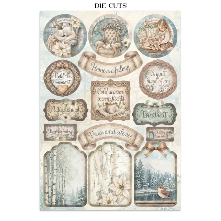 Junk Journal A5 White Christmas SBJKS07 Stamperia