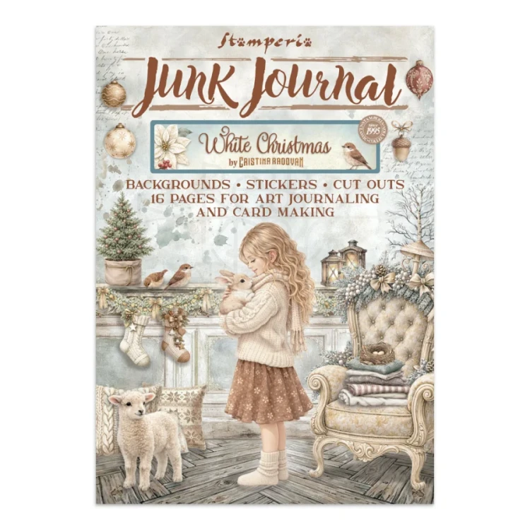 Junk Journal A4 White Christmas SBJK28 Stamperia