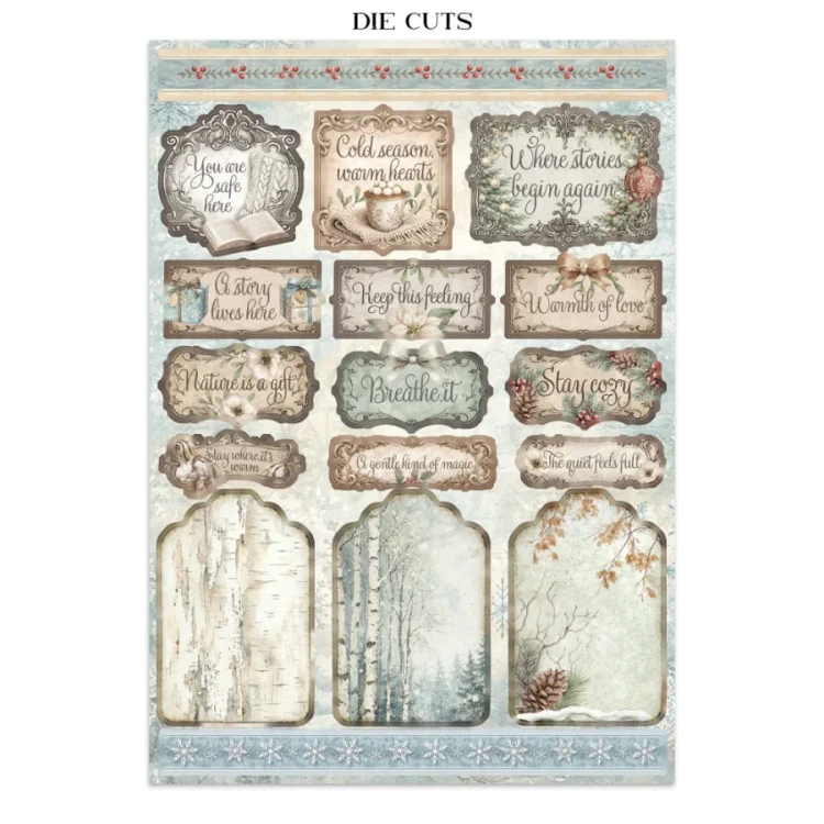 Junk Journal A4 White Christmas SBJK28 Stamperia