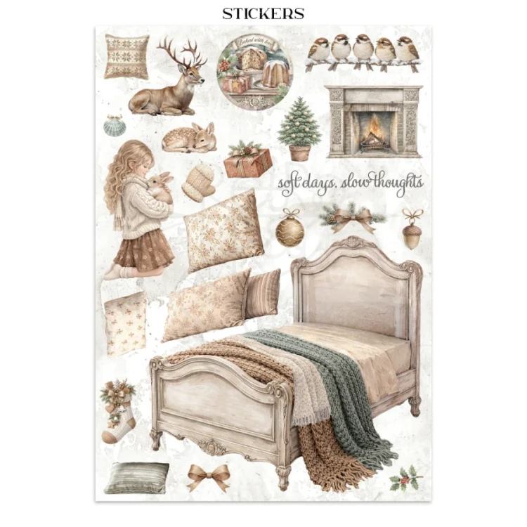 Junk Journal A4 White Christmas SBJK28 Stamperia