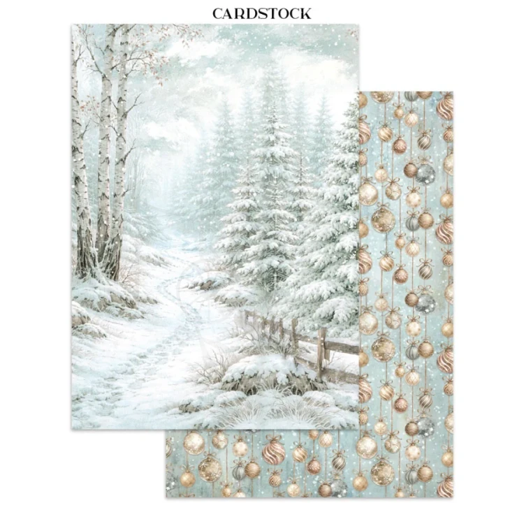 Junk Journal A4 White Christmas SBJK28 Stamperia