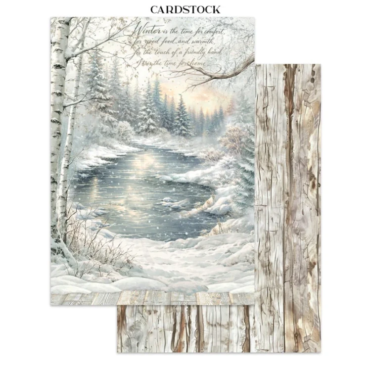Junk Journal A4 White Christmas SBJK28 Stamperia