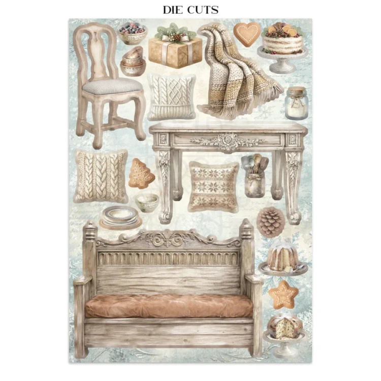 Junk Journal A4 White Christmas SBJK28 Stamperia