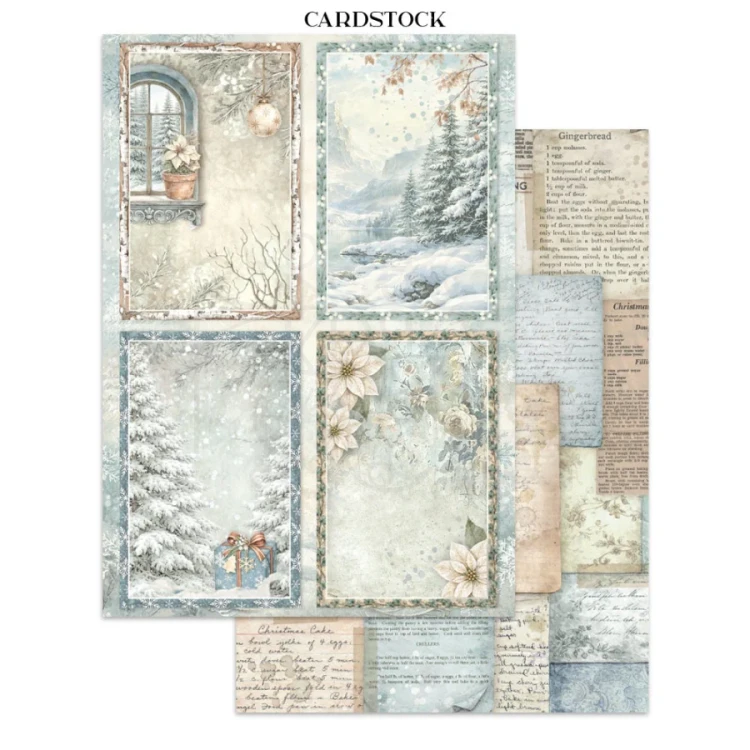 Junk Journal A4 White Christmas SBJK28 Stamperia