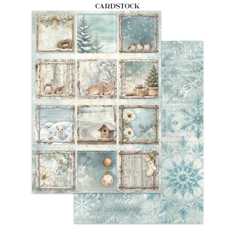 Junk Journal A4 White Christmas SBJK28 Stamperia