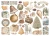 Ozdoby kształty tekturowe Die Cuts White Christmas 32 sztuki DFLDC141 Stamperia
