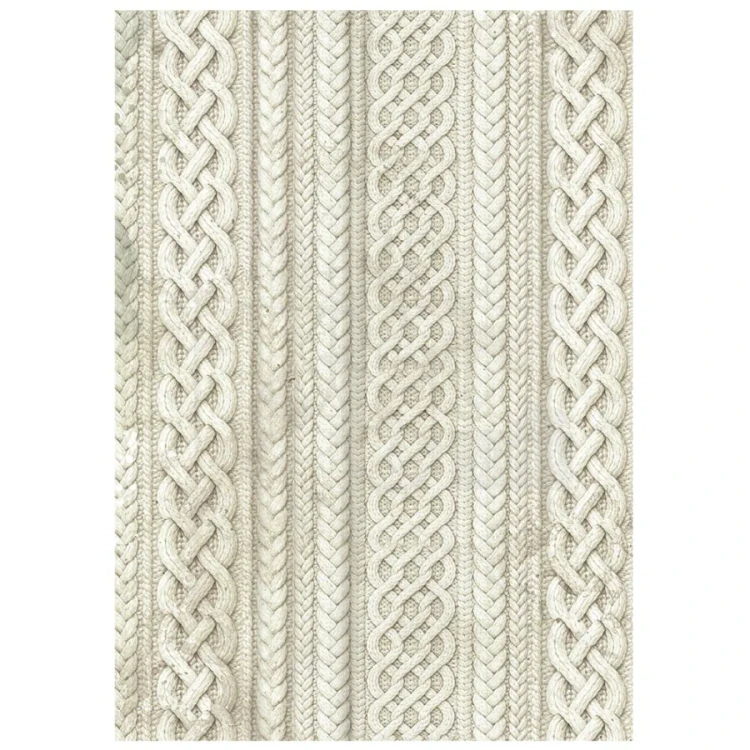 Papier ryżowy A6 White Christmas Tła 8 arkuszy DFSAK6059 Stamperia