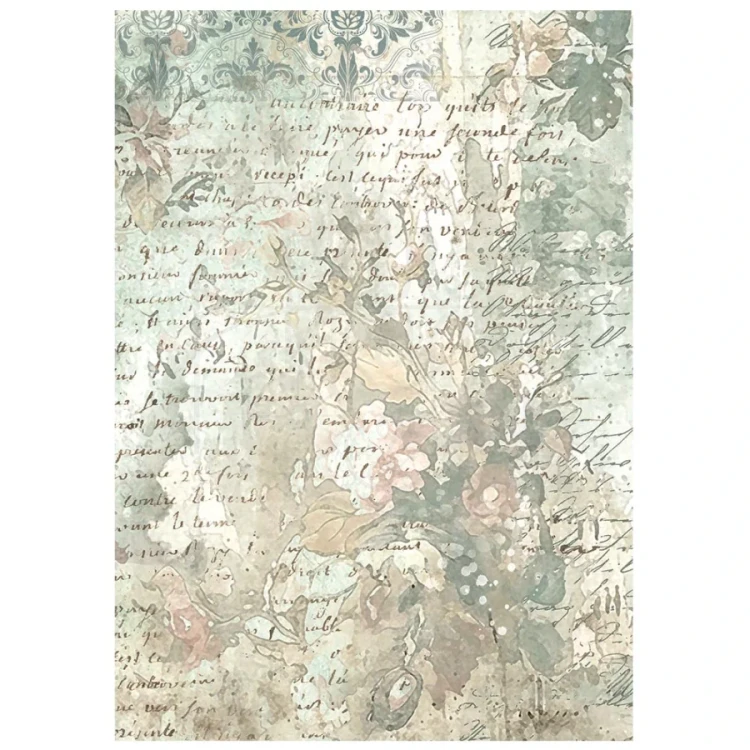 Papier ryżowy A6 White Christmas Tła 8 arkuszy DFSAK6059 Stamperia