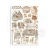Papier washi A5 White Christmas SBW36 Stamperia