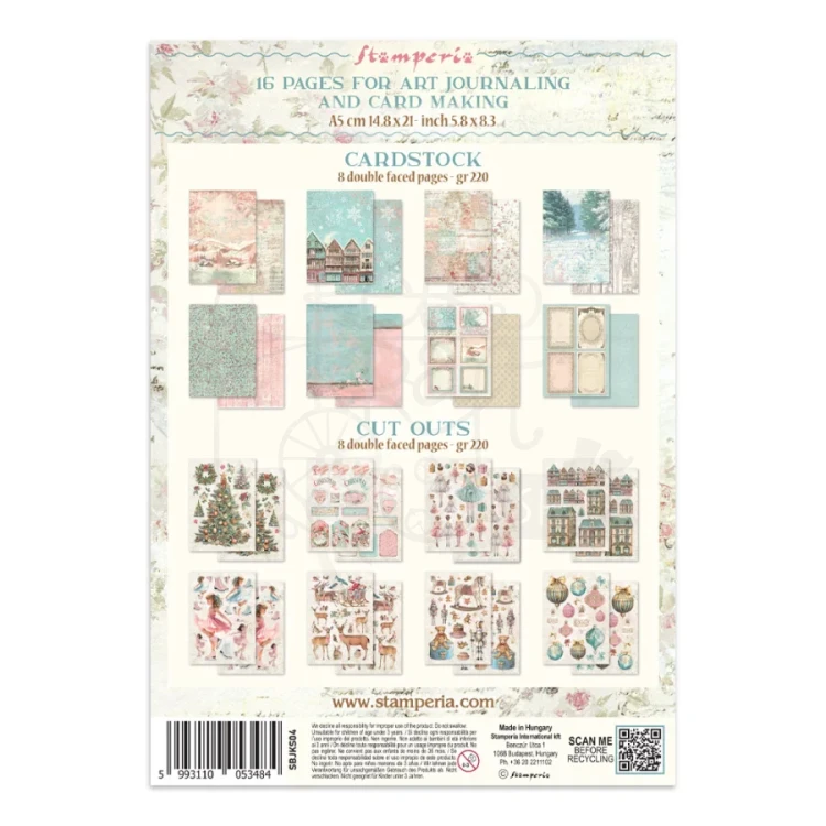 Junk Journal A5 Winter Magic SBJKS04 Stamperia