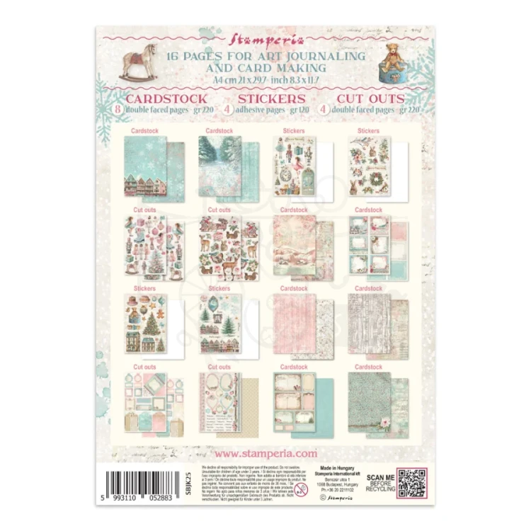 Junk Journal A4 Winter Magic SBJK25 Stamperia