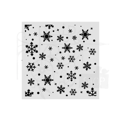 Szablon maska 12x12cm Wzór śnieżynki KSTDS73 Stamperia