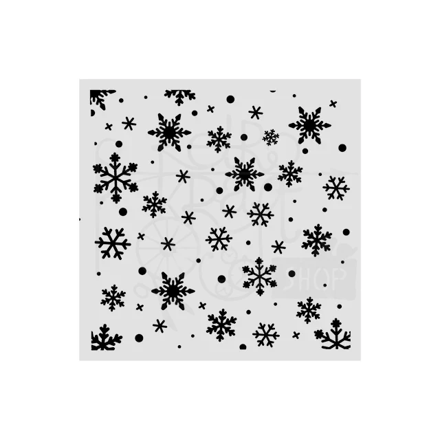 Szablon maska 12x12cm Wzór śnieżynki KSTDS73 Stamperia