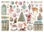 Ozdoby kształty tekturowe Die Cuts Winter Magic 40 sztuk DFLDC138 Stamperia