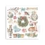 Rub-on transfer 15.5x15.15cm Winter Magic 6 arkuszy DFLRBX18 Stamperia