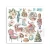 Rub-on transfer 15.5x15.15cm Winter Magic 6 arkuszy DFLRBX18 Stamperia