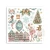 Rub-on transfer 15.5x15.15cm Winter Magic 6 arkuszy DFLRBX18 Stamperia
