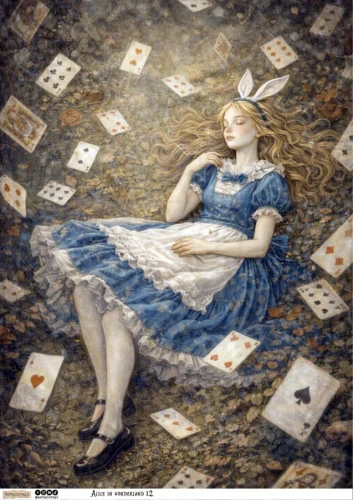 Papier ryżowy do decoupage A4 Alice in Wonderland 12 6072 ScrapLove