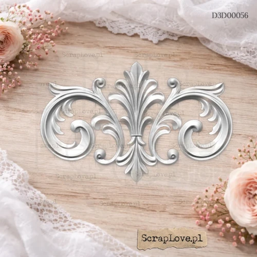 Element ozdobny 3D VI ornament duży D3D0056 ScrapLove