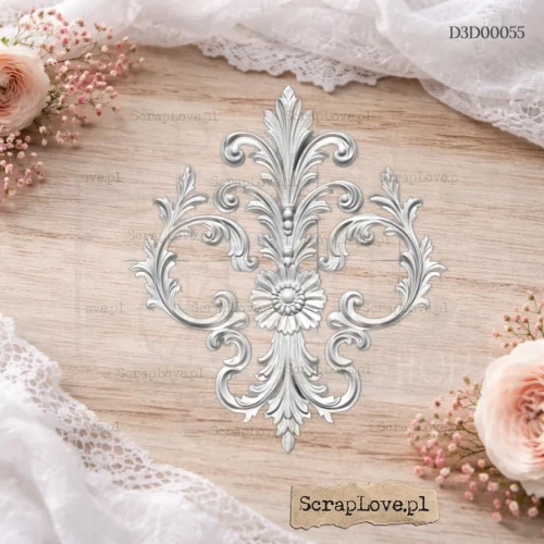 Element ozdobny 3D V ornament duży D3D0055 ScrapLove