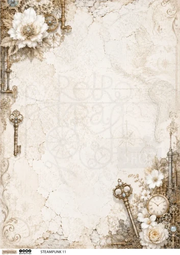 Papier ryżowy do decoupage A4 Steampunk 11 6785 ScrapLove
