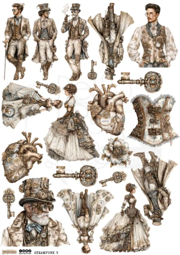 Papier do scrapbookingu A4 Steampunk 9 6783 ScrapLove