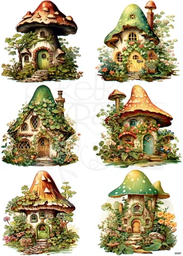 Papier ryżowy do decoupage A4 Magiczny domek elfa 23357