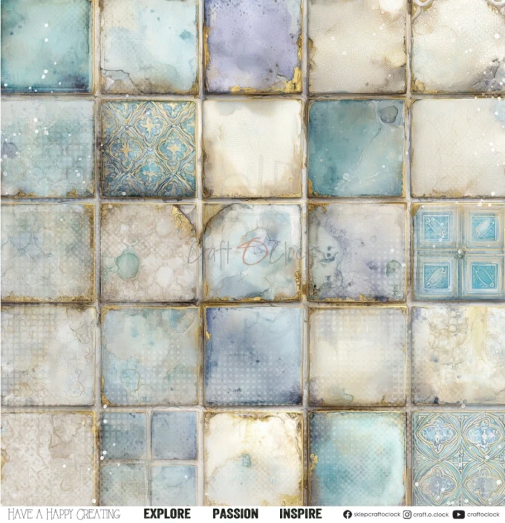 Zestaw papierów do scrapbookingu 30x30 Flowers Of Delight CC-C85-FOD-00 Craft O’Clock