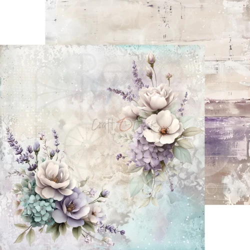 Zestaw papierów do scrapbookingu 20x20 Flowers Of Delight CC-C85-FOD-07 Craft O’Clock