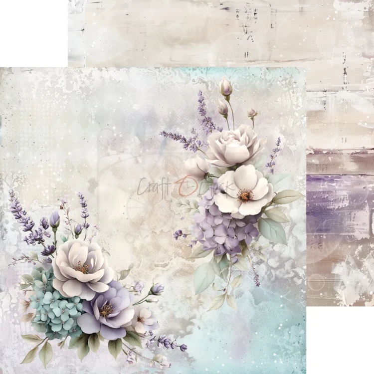 Zestaw papierów do scrapbookingu 20x20 Flowers Of Delight CC-C85-FOD-07 Craft O’Clock