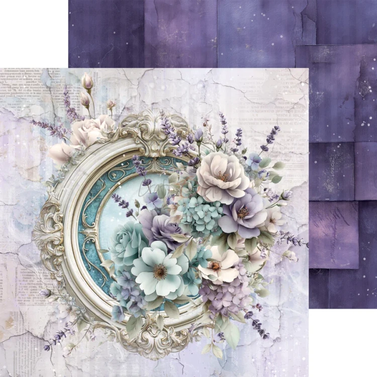 Zestaw papierów do scrapbookingu 20x20 Flowers Of Delight CC-C85-FOD-07 Craft O’Clock